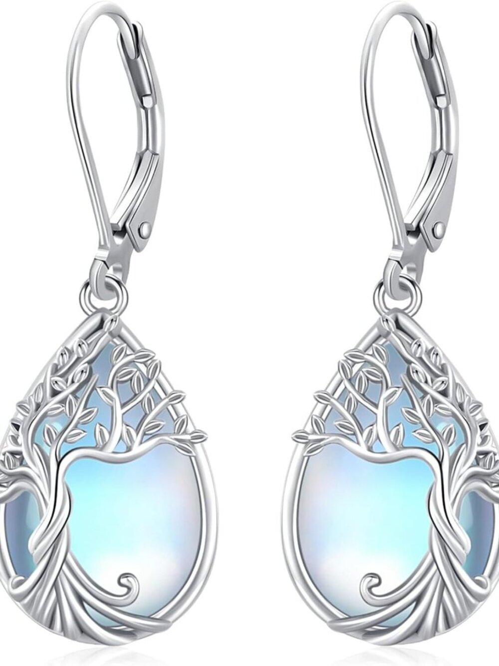 Odinstone 925 Sterling Silver Earrings Tree of Life Earrings for Women